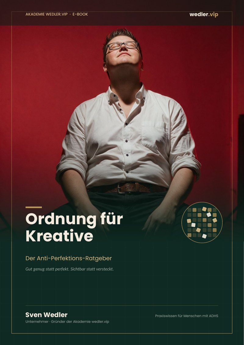 Cover: Ordnung für Kreative – Der Anti-Perfektions-Ratgeber