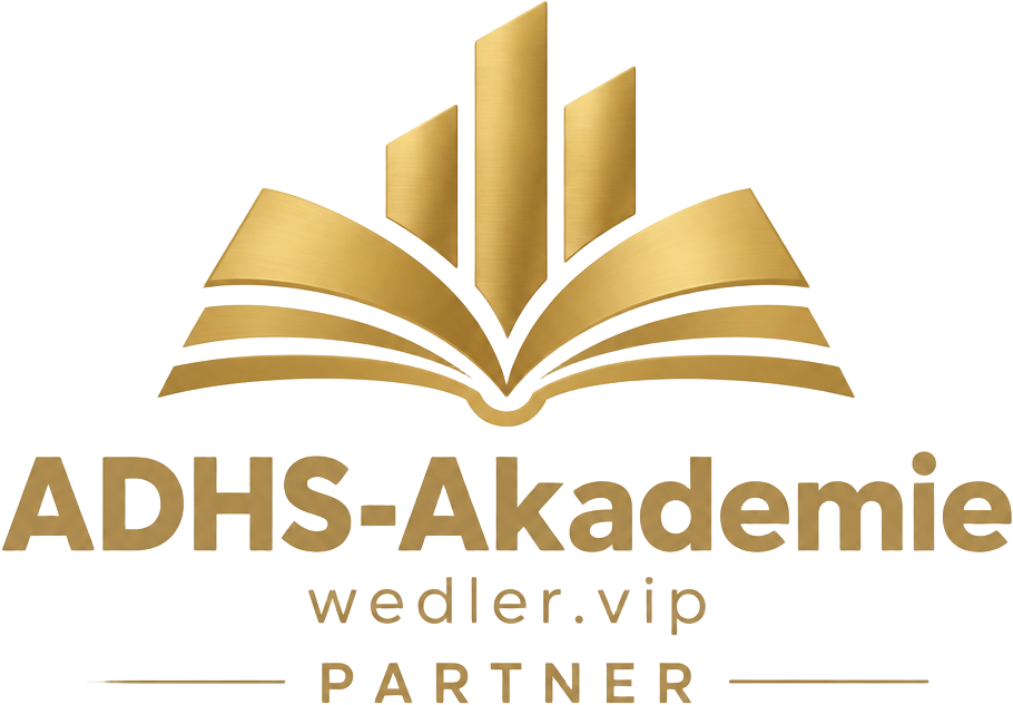 Partner-Logo · Buch der ADHS-Akademie wedler.vip